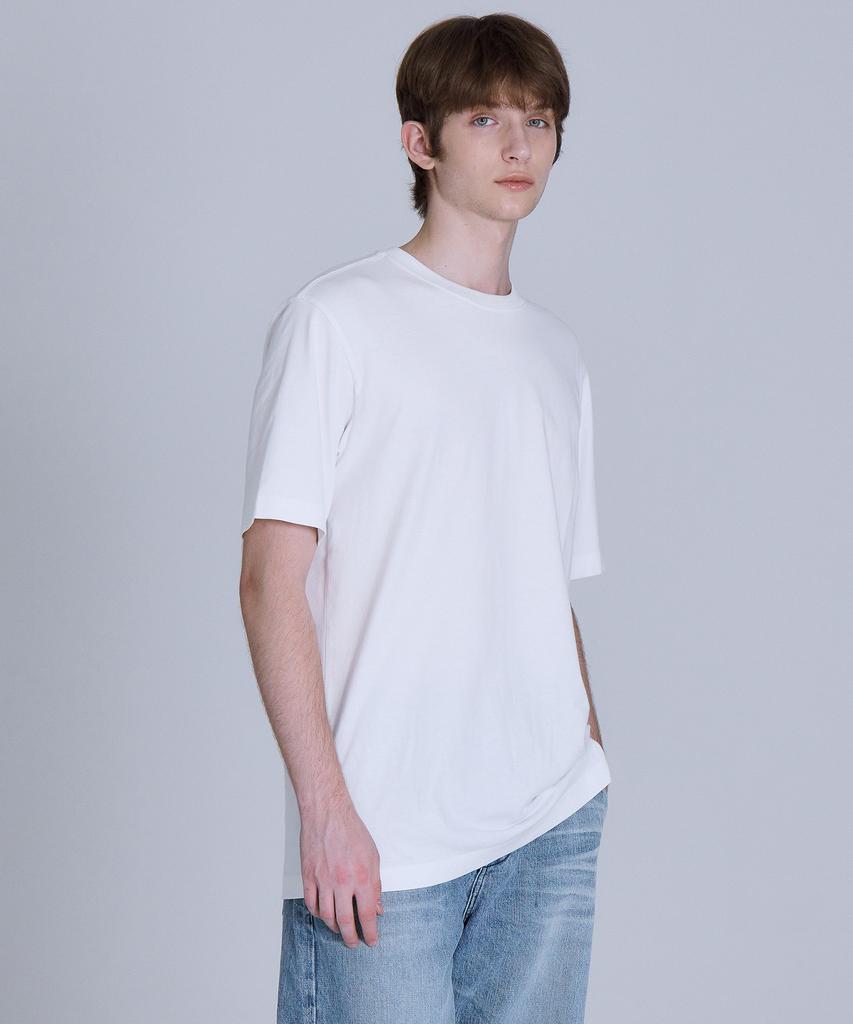BASIC HOUSE [2Pack] Layered Oversized Short Sleeve T-Shirt Standard Length (+4Cm) 2 Pack Lats0114