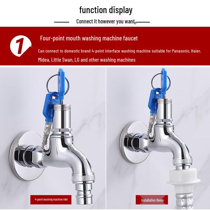 Outdoor Lockable Brass Faucet