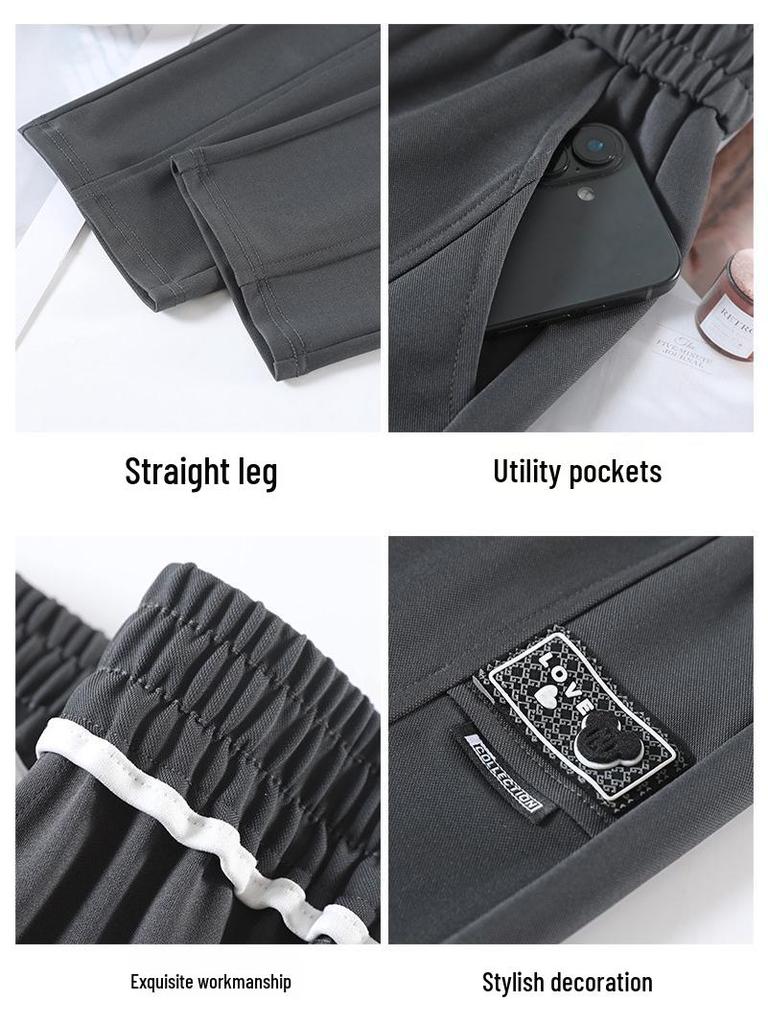 2025 Women's Summer Ice Silk High-Waist Mosquito-Proof Harem Pants - Lightweight and Elastic Casual Sportswear