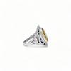 Vintage Style Citrine Ring In 925 Silver – Natural Oval Yellow Gemstone Jewelry for Women, Citrine Ring for Her