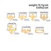 Vintage Gold Color 7 Pcs Stackable Ring Set for Women Elegant Virgin Mary Cross Heart Crystal Religious Fashion Jewelry Gifts