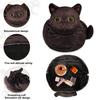 Cat Travel Makeup Bag Drawstring Cosmetic Organizer Cat Design Lay Flat Large Capacity Cosmetic Pouch Gift for Cat Lovers