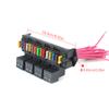 Caja de Fusibles Automotriz de 15 Circuitos Caja de Control Maestro Multi-Circuito Portafusibles de Cable de Cobre Grueso Con Relé