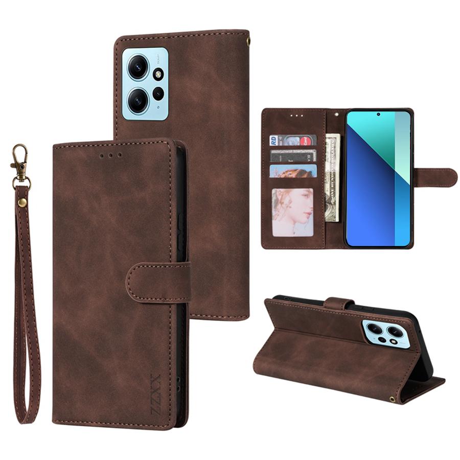 Wallet Skin-friendly With Card Slot Magnetic Flip Leather Case For Xiaomi 14T 13T Poco X7/M7 Pro Redmi Note 14 Pro+ 14S 13 Pro