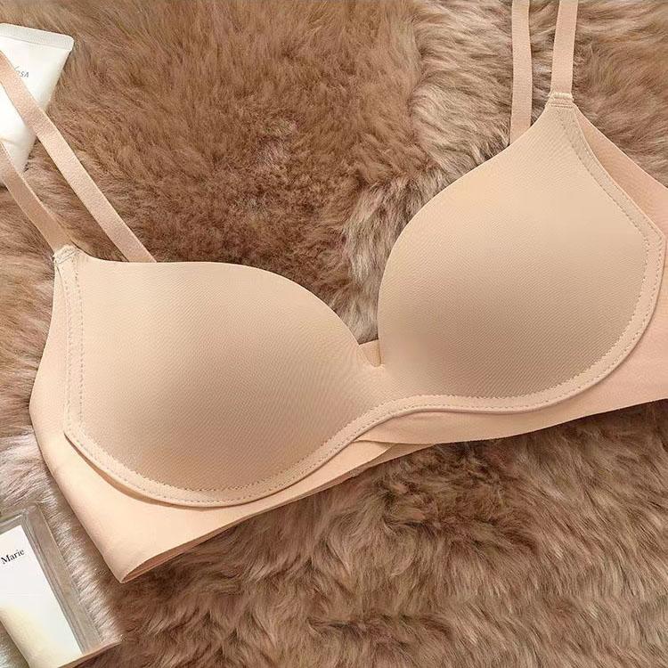 Women's One-piece Bra Comfortable Without Steel Ring Small Chest Seamless  Gathered Underwear Thin Sexy Bra Invisible Bra