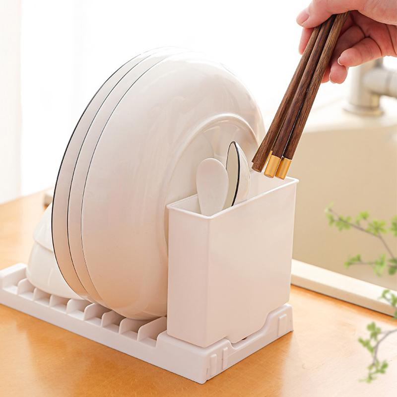 Kitchen Bowl And Chopstick Storage Rack Foldable Hanging Drain Bowl Rack Two In One Stove Top Drain Rack Dish Drying Rack Kitche