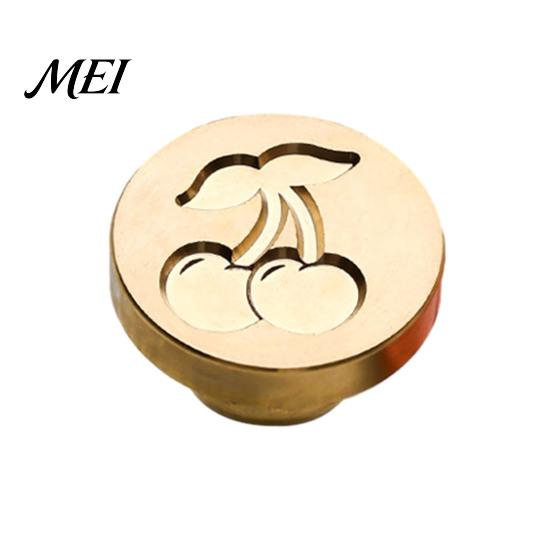 Greeting Card Sealer Wax Seal Stamp, Vintage Plant Pattern Head, Durable Flower Embossing Stamp Copper Head Replacement, for Envelope And Cards
