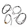 Pulseira da amizade Pulseira de corda trançada Pulseira de casal ajustável Conjunto de joias para festa Presentes