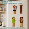 Creative Cartoon Fridge Magnets 3D Animal Phone Holder Funny Fridge Magnetic Hook  Home Decoration