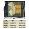 Pride and Prejudice Literary Quote Flannel Throw Blanket Book Lovers for Bedspreads Knitted Blanket Car Soft Multifunction