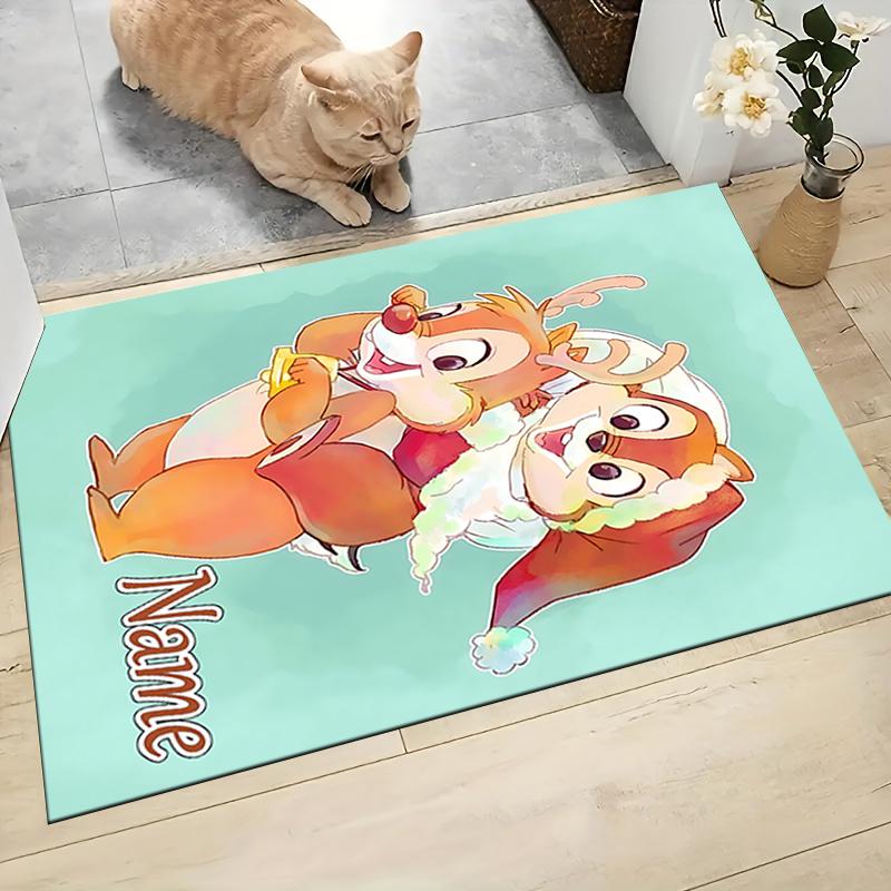 Custom Name "Adventurous Forest Friends" Carpet Rug Customizable Soft Washable Anti-Slip Home Living Room Sofa Mats Personalized Rug. 0909389
