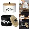 Coffee Filter Holder Kitchen Canister with Sealed Lid for Tea And Storage