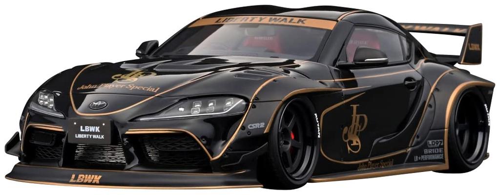 Tenningsmodell TOYOTA SUPRA Svart ferdig produkt IG2656 1/18 LB-WORKS (A90)