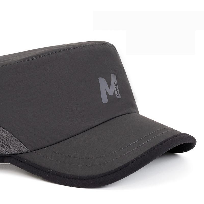 Summer Quick-Drying Flat Cap Men Breathable Sweat-Absorbing Mesh Baseball Cap Outdoor Sports Mountaineering Sunshade Cap