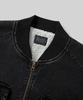 Verdnt Boa Fleece Denim Bomber Jacket [Black]