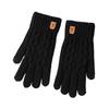 Thickened Winter Knitted Gloves Windproof Wool Gloves Fashion Touch Screen Gloves  for Men Women