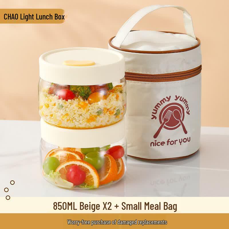 Qiwei Microwave-Safe Glass Food Container