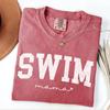 Swim Mama Comfort Colors T-Shirt, Swim Mom Shirt, Poolside Apparel, Swimming Tee for Women