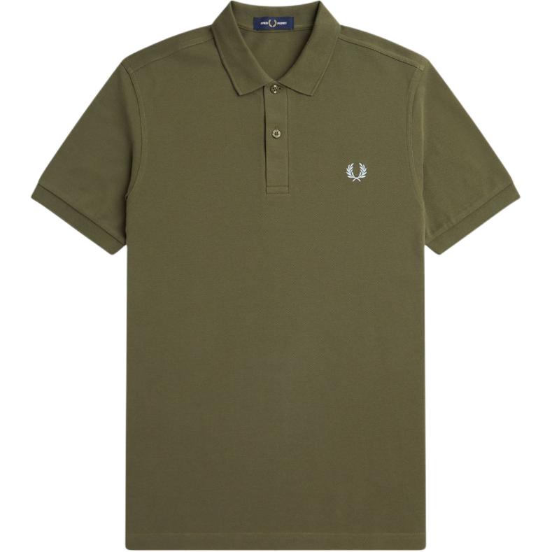 FRED PERRY Logo embroidered Cotton Polo Shirt M6000-GRP