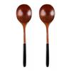 2 Pezzi Cucchiaio in Legno Giapponese Cucchiaio in Legno per Riso e Zuppa Set di Cucchiai in Legno da Cucina Per Mangiare Zuppa Dessert Cucchiaino Cucchiaio per Bambini Stoviglie