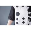 DIMANAF 2025 Plus Size New Summer Blouse Short Sleeve Vintage Polka Dot Printing Casual Women Loose Tops Shirts