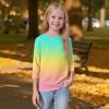 Children's 3/4 Sleeves Printed O-neck Top Everyday Casual T-shirt