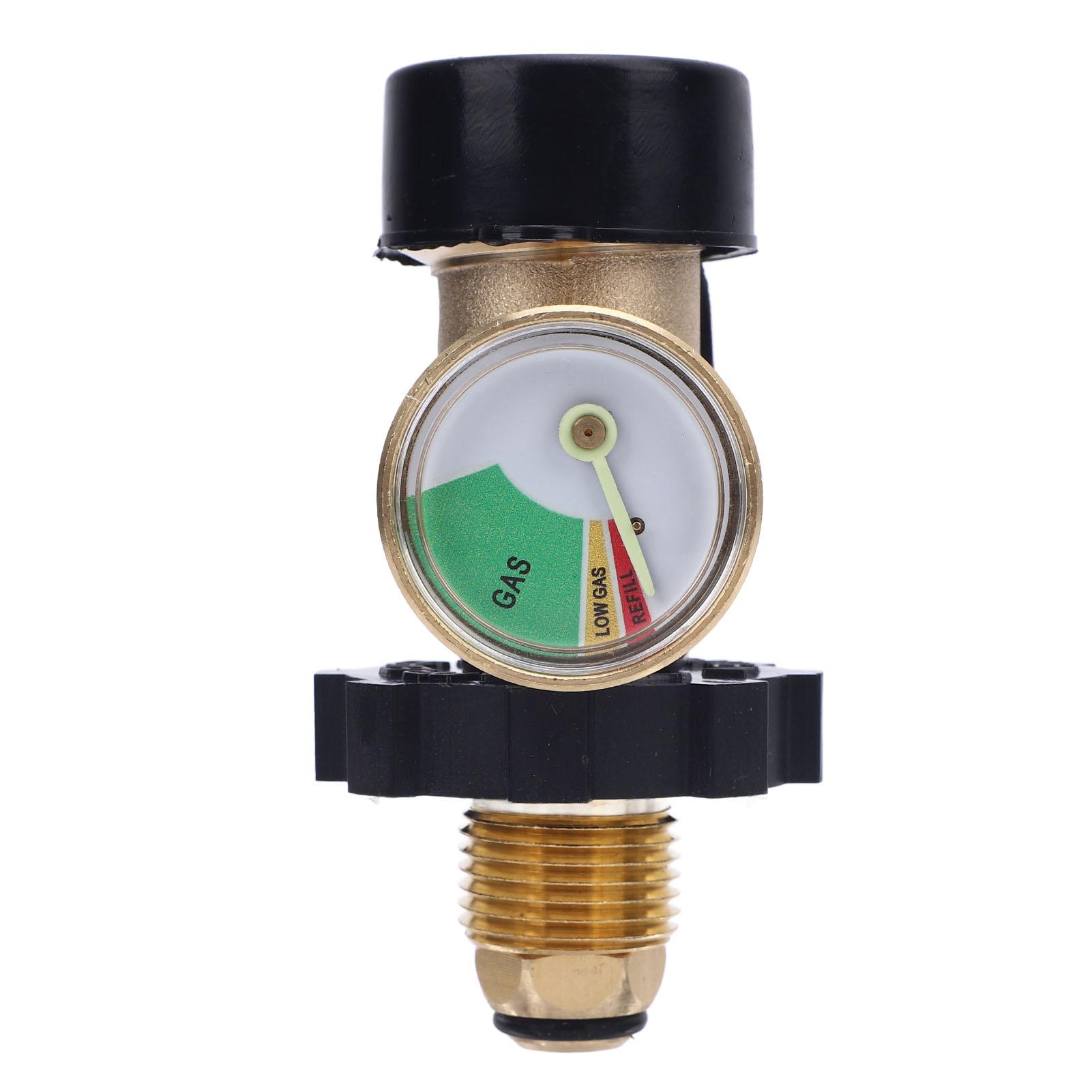 Vestidos 100Lb Lp Tank Adapter With Pressure Gauge 0 To 100Lb Converts Pol To Qcc1 Type 1 Lp Tank Valve For Rv Van Trailer