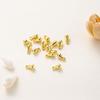 50pcs/lot 14K 18K Gold Water Drop Tail Extender Chain Beads Pendanets  Connector End Beads For DIY Jewelry Handmade Accessories
