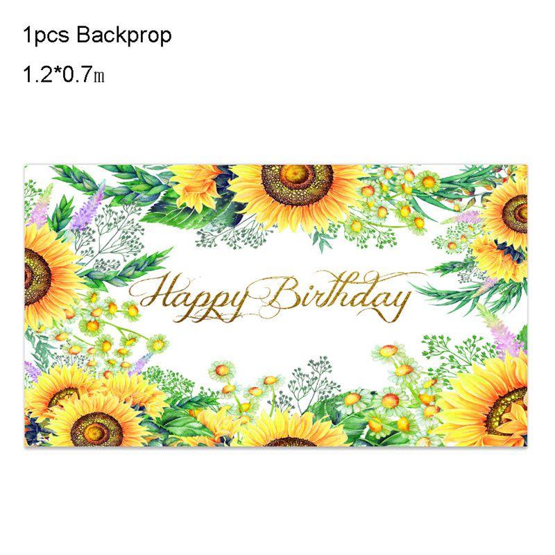 Cheerful Sunflowers Theme Party Decoration Set For Memorable Baby Showers And Kids Birthdays