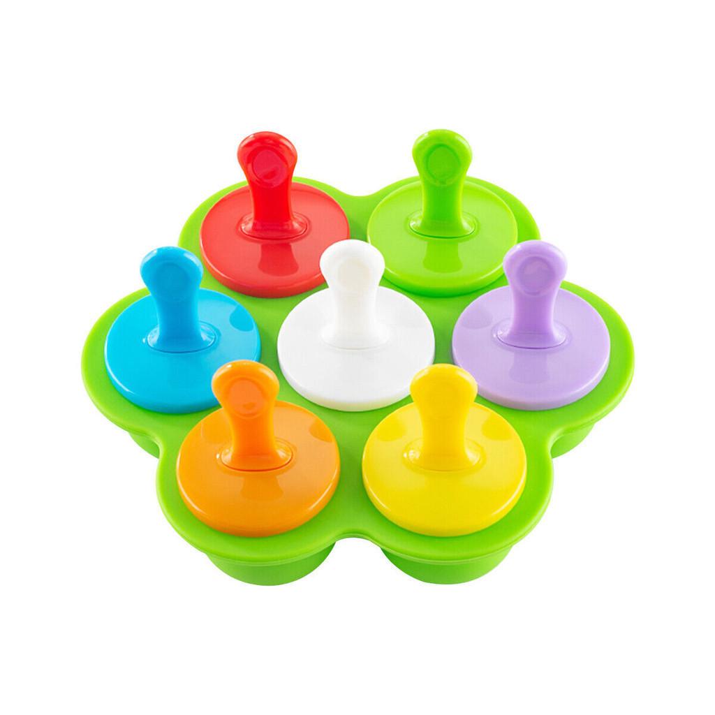 

Safe And Healthy Food Grade Silicone Mini Ice Cream Mold For Frozen Yogurt Icebox зелёный