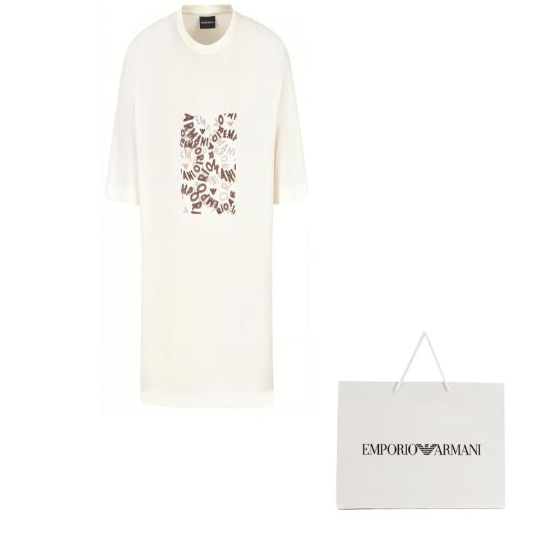 Emporio Armani T Shirt Unisex Ecru 3D1TG3-1JPZZ-01A2