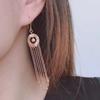 Orecchini con nappa e perline rotonde, stile lucido e delicato, per donna, orecchini squisiti eleganti, alla moda, fidanzamento, Zircone, regalo