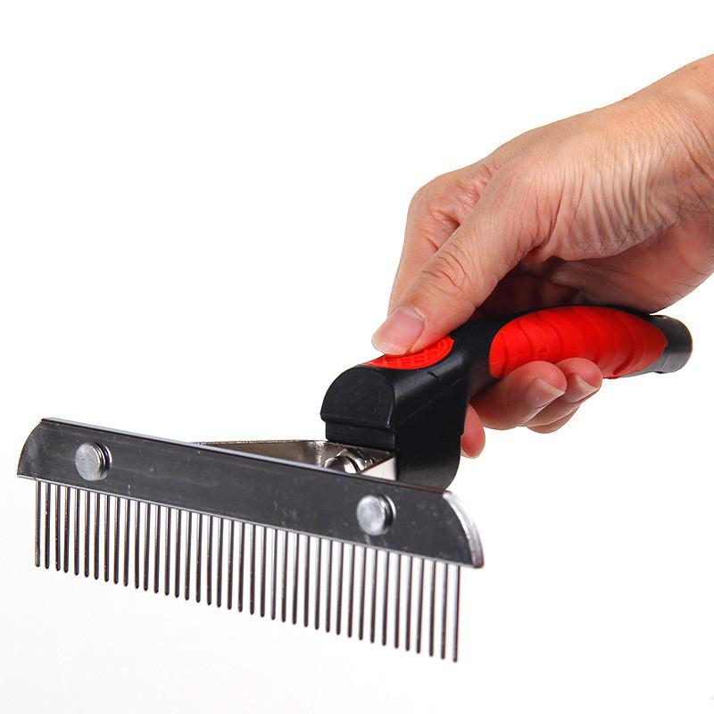 Dog Grooming Comb For Large Dogs With Detangling And Hair Removal Features