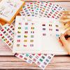 192 Countries World Flag Stickers Self-Adhesive World Country Travel Labels Face Stickers For Journal Party 6 Sheets