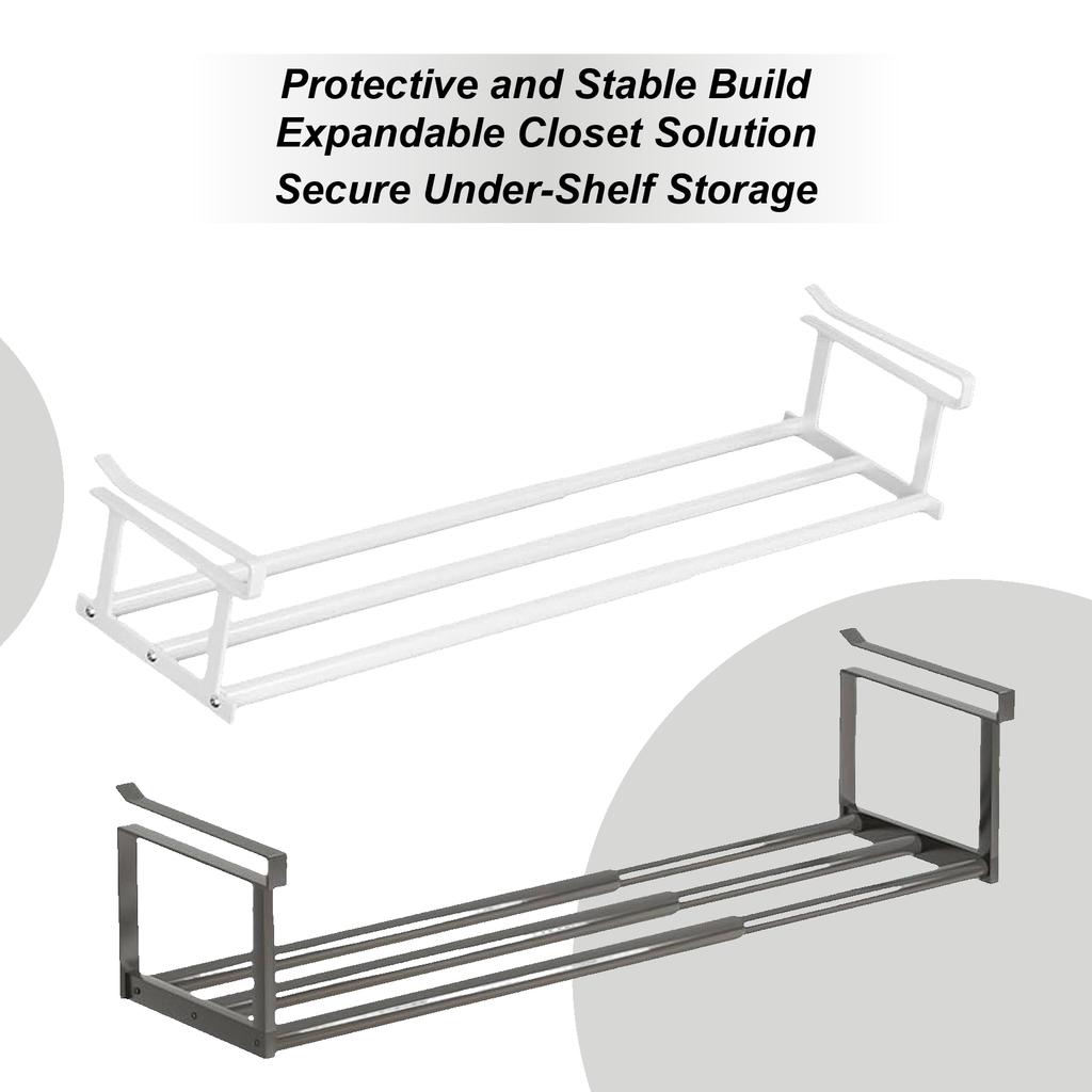 Slimdescent Cabinet Telescopic Shelf Shoes Expandable Closet Shoe Storage Rack Organizer Adjustable Holder Stand Shelves