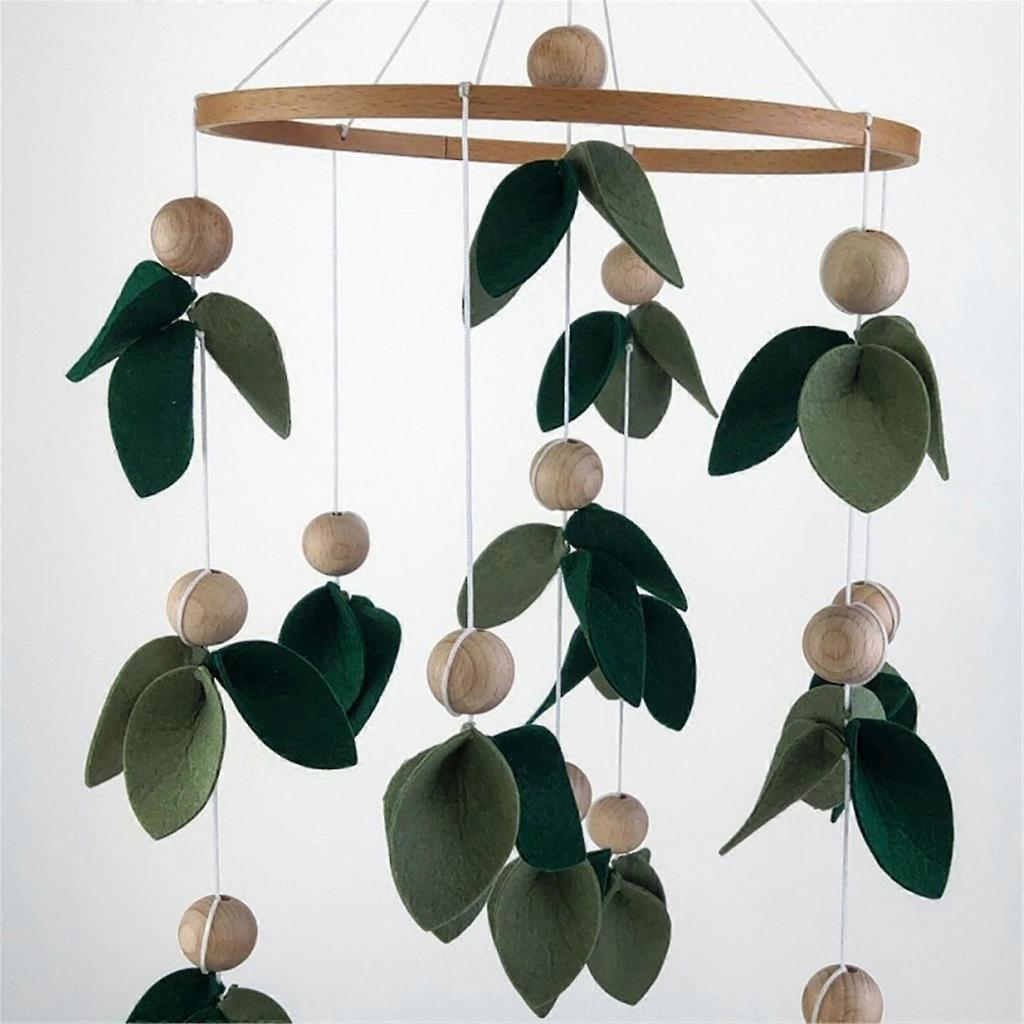 Forest Leaves Wind Chimes for Outside Felt-Windchimes Outdoor Garden Bedroom Home Decorations for Mom Women Wife Gift
