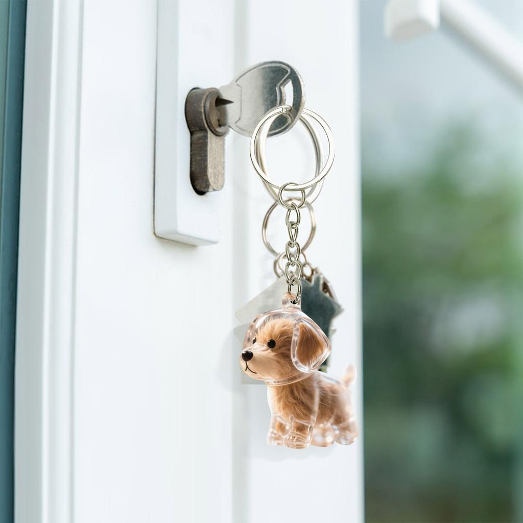Keychain For Collecting Dog Hair, Adorable Pet Shape Hair Collector, Creative Gifts For Dog Lovers