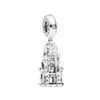 Ciondolo Fascino Argento 925 Fai da Te Torre Porta Castello Nave Angelo per Donne Gioielli Collana Bracciale Boutique