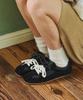[Elizabeth Stuart] Clearance Double Strap Suede Leather Sneakers [EBAL57508]