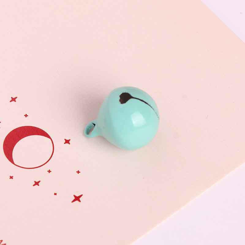 Colorful 14mm Metal Bell Keychains and Christmas Tree Decorations