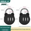 Compact Student Combination Padlock for Suitcases, Backpacks, Lockers, and Cabinets
