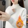 Women's Velvet High-Neck Sweater - Thickened Warm Knit Base Layer for Autumn/Winter 2025