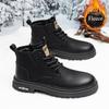 Men's Boots Retro Handmade Ankle Boots Casual Combat Leather Boots for Men Non-slip Warm Platform Comfortable Soft Men's Boots