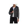 Adidas BSC Striped Zip Pocket Detail Drawstring Hooded Jacket Women Jacket Black H55345