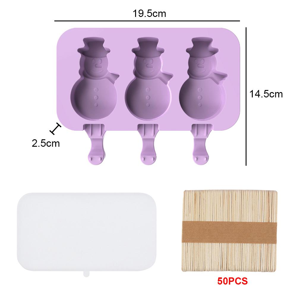 Silicone World 8/4/3 Hole Silicone Mold Silicone Ice Cream Mold Popsicle Molds DIY Ice Cream Mould Ice Pop Maker Mould Ice Tray