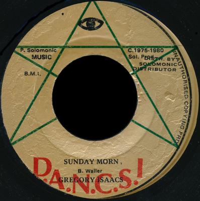 Disque 7 pouces GREGORY ISAACS - Sunday Morn NONE D.A.N.C.S.I 1980 Jamaïque Reggae, Ska & Dub Occasion