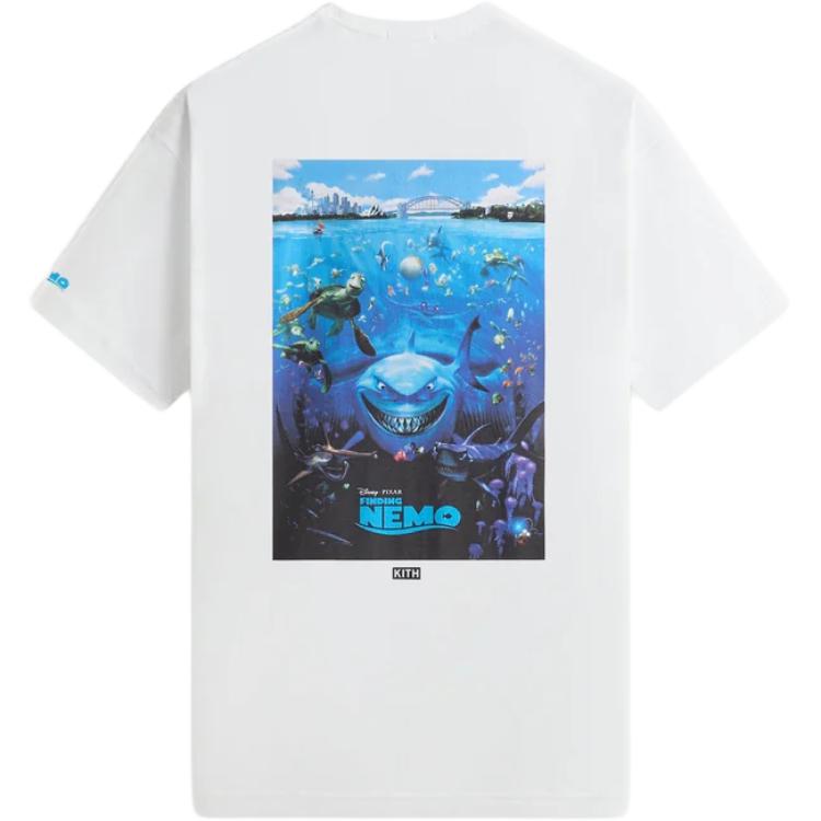 Kith x Disney For Pixar Finding Nemo Family Vintage Tee White Men Tops KHM034371-101
