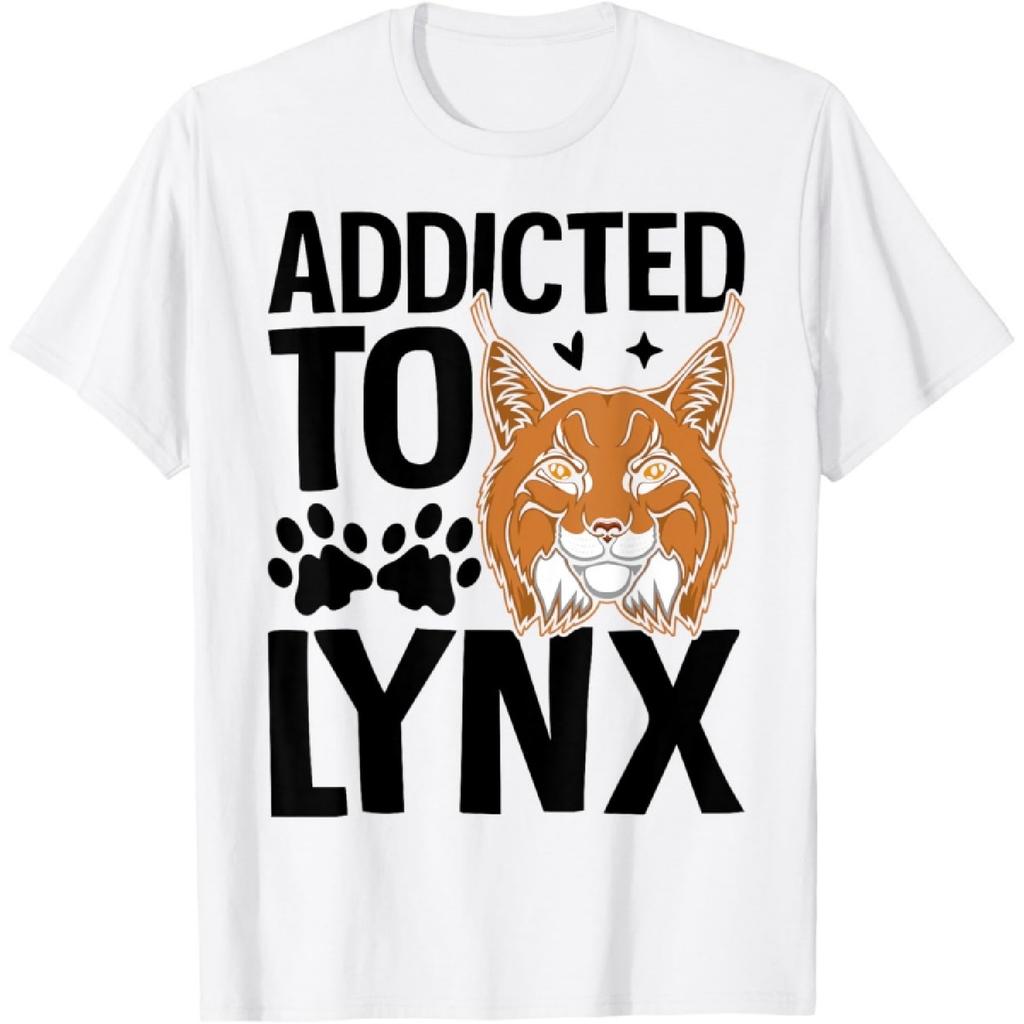 Addicted To Lynx Wild Cat Lynx Bobcat Caracal Cat T-Shirt