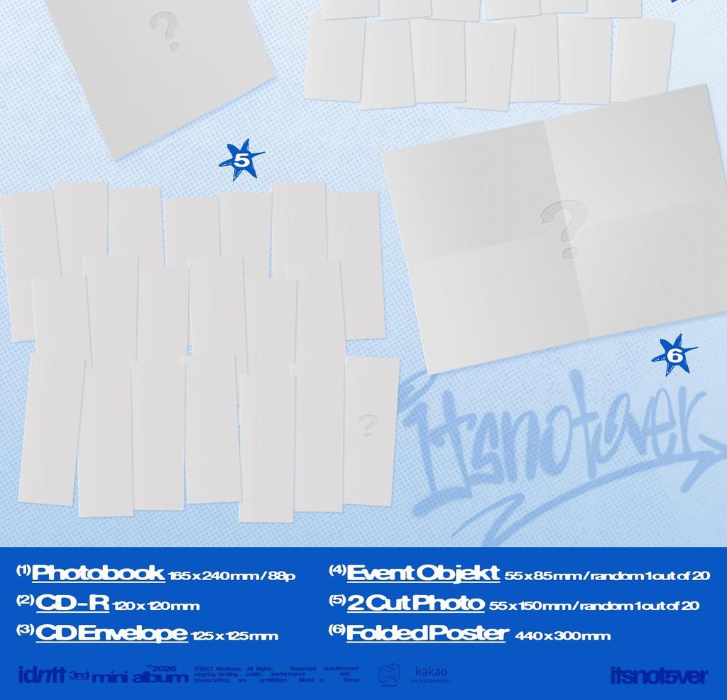 [Pre-order] idntt [itsnotover] 3rd Mini Album + Free Gift