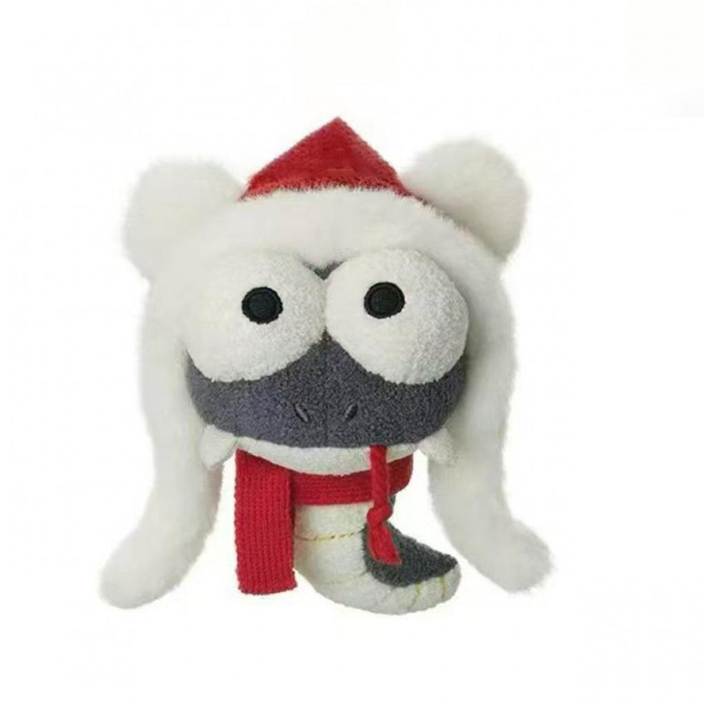 Snake Year Mascot Chinese Land Head Snake Doll Head Snake Tail Plush Toy Pendant Keychain3D